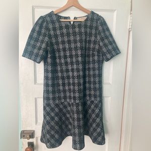Loft Black and white tweed dress